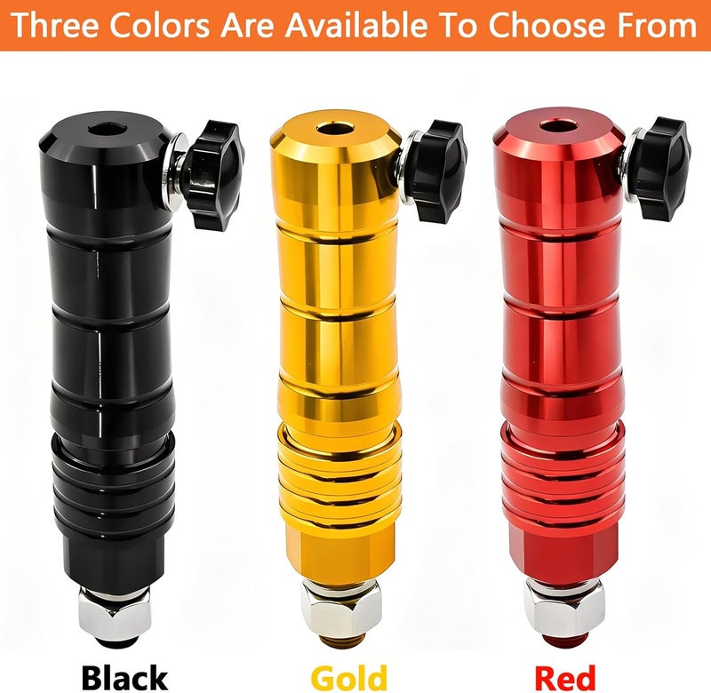 Rawsomes Quick Release Flag Pole Holder - Flag Mount Base for 1/4" & 5/16" Poles - Whip Flags Holder Compatible with UTV ATV Off Road 4 Wheeler Dune Buggy Side by Side SXS Can-Am Maverick Polaris Razor (Gold) - Image 4